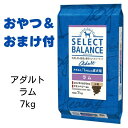 【最大1,000引きクーポン】【賞味期限2025年4月30日以降】セレクトバランス　アダルト　ラム　小粒　7kg 【おやつ＆おまけ付き】　あす楽