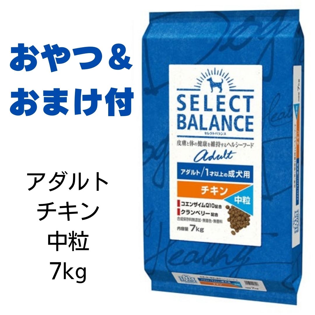 ■中粒■セレクトバランス　アダルト　チキン　中粒　7kg 　あす楽