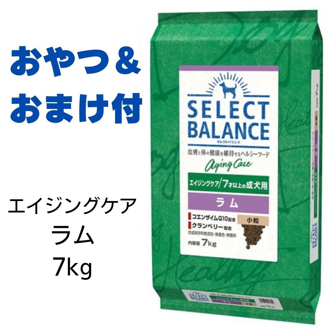 【最大1,000円引きクーポン】【賞味期限2025年4月30日以降】セレクトバランス　エイジングケア　ラム　小粒　7kg　（旧シニアラム） 【おやつ＆おまけ付き】　あす楽