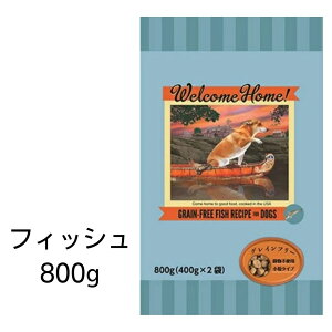 【賞味期限2025年2月9日以降】ウェルカムホーム　グレインフリー　フィッシュレシピ　800g　ロータスジャパン　あす楽