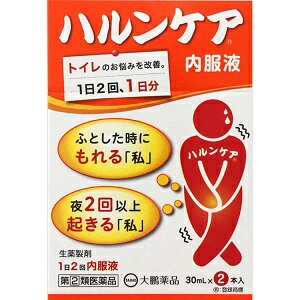 体力の低下、下半身の衰え、手足の冷えを伴う方の 頻尿の症状の緩和に 8種類の生薬（ジオウ、タクシャ、ボタンピ、ブクリョウ、 サンシュユ、サンヤク、ケイヒ、炮附子）から抽出・濃縮し、 更にエタノールを加え、澱粉等を分離除去した後、 エタノールを蒸発除去したエキスを含有する生薬製剤です。 体力の低下、下半身の衰え、手足の冷えを伴う方の 「軽い尿もれ」、「頻尿（小便の回数が多い）」、 「残尿感」、「尿が出渋る」の症状を緩和します。 服用しやすい液剤です。