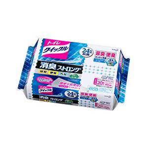 -【花王】 トイレクイックル 消臭ストロング (つめかえ用) 20枚入(10枚入×2個入) 【日用品】のサムネイル