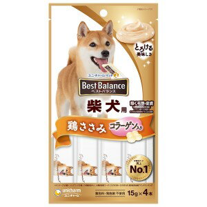  ユニチャームペットケア ベストバランス おやつ 柴犬用 ささみ入り 4本 