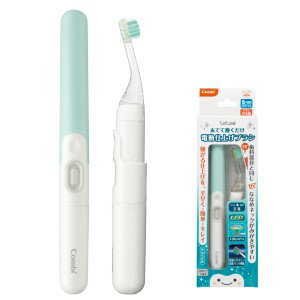 【コンビ】テテオ あてて磨くだけ 電動仕上げブラシ グリーン 1セット 【日用品】