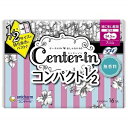 【ユニ・チャーム】 センターイン コンパクト1／2 無香料 特に多い昼用 羽つき 16枚入 (医薬部外品) 【衛生用品】