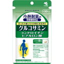 立ったり座ったりが気になる方に 着色料、香料、保存料すべて無添加 ■お召し上がり方 1日の目安：8粒 栄養補助食品として 1日8粒を目安に、かまずに水またはお湯とともにお召し上がりください。 ※短期間に大量に摂ることは避けてください。 ・食生活は、主食、主菜、副菜を基本に、食事のバランスを。 ■原材料名 豚軟骨抽出物、粉末還元麦芽糖/グルコサミン（えび由来）、結晶セルロース、微粒酸化ケイ素、ステアリン酸カルシウム、シェラック、ヒアルロン酸 ■全成分表示（製造時、1日目安量あたりの含有量） グルコサミン（えび由来） 1500.0mg 豚軟骨抽出物 （コンドロイチン硫酸70％含有） 171.4mg ヒアルロン酸 5.0mg 結晶セルロース 249.4mg 微粒酸化ケイ素 34.6mg ステアリン酸カルシウム 21.6mg 粉末還元麦芽糖 18.0mg コーティング材：シェラック ■栄養成分表示 (1日目安量（8粒）あたり) エネルギー 7.6kcal たんぱく質 0.66g 脂質 0.022g 炭水化物 1.2g 食塩相当量 0.003〜0.12g カルシウム 0.44〜4.4mg グルコサミン 1500mg コンドロイチン硫酸 120mg ヒアルロン酸 5mg ■使用上の注意 ・乳幼児・小児の手の届かない所に置いてください。 ・薬を服用中、通院中又は妊娠・授乳中の方は医師にご相談ください。 ・食物アレルギーの方は原材料名をご確認の上、お召し上がりください。 ・体質体調により、まれに体に合わない場合（発疹、胃部不快感など）があります。その際はご使用を中止ください。 ・天然由来の原料を使用のため色等が変化することがありますが、品質に問題はありません。 ■保存方法 ・直射日光を避け、湿気の少ない涼しい所に保存してください。 【原産国】 　日本 【問い合わせ先】 会社名：小林製薬株式会社「お客様相談室」 電話：0120-5884-01 受付時間：9：00〜17：00（土・日・祝日を除く） 【販売元】 会社名：小林製薬株式会社 住所：大阪府大阪市中央区道修町4-4-10 【製造所】 会社名：富山小林製薬株式会社 住所：富山市中大久保100-1 【商品区分】 「健康食品」 【文責者名】 株式会社ファインズファルマ 舌古　陽介(登録販売者) 【連絡先】 電話：0120-018-705 受付時間：月〜金　9：00〜18：00 (祝祭日は除く) ※パッケージデザイン等、予告なく変更されることがあります。ご了承ください。