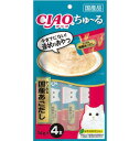 【いなばペットフード】 チャオ ちゅ~る かつお&国産あごだし 14g*4本入 【日用品】