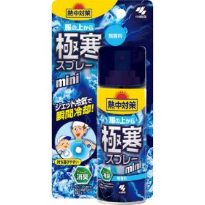 【あす楽対応】【小林製薬】熱中対策 服の上から極寒スプレーミニ無香 93ml【日用品】