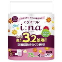 【大王製紙】 エリエール i:na (イーナ)トイレットティシュー プリントダブル 3.2倍巻 4ロール 75m 【日用品】(3)