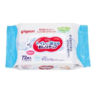 【ピジョン】 トイレに流せるおしりナップ ふんわり厚手(72枚入)【衛生用品】 【ピジョン】 トイレに流せるおしりナップ ふんわり厚手(72枚入)【衛生用品】