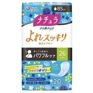 【あす楽対応】【大王製紙】 ナチュラ さら肌さらり よれスッキリ 吸水ナプキン 26cm 85cc 20枚 【衛生用品】