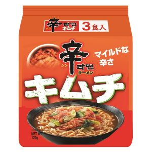 薬のファインズファルマ楽天市場店 【あす楽対応】【(株)農心】 農心ジャパン 辛ラーメン キムチ 袋 3P 120gX3 【フード・飲料】