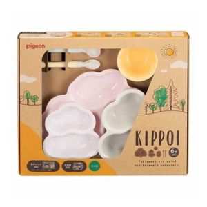 【ピジョン】 KIPPOI ベビー食器セット ベイビーピンク＆ピーチホワイト(1セット)【日用品】