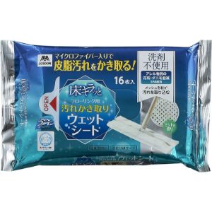 【山崎産業】 コンドル 床キラッとフローリング用汚れかき取りウェットシートAF(16枚入) 【日用品】