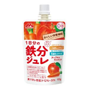 【森永乳業】 1日分の鉄分ジュレアップル＆キャロット 【健康食品】