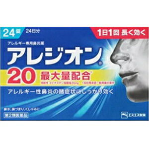 【エスエス製薬】 アレジオン20 24錠 【第2類医薬品】※セルフメディケーション税制対象品