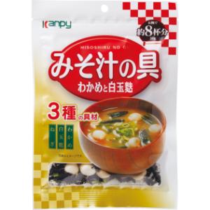 「セット販売」「加藤産業」 カンピー みそ汁の具 わかめと白玉麩 16g×20個セット