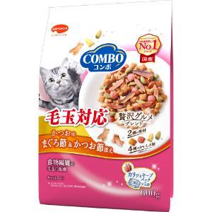 「日本ペットフード」 コンボキャット毛玉対応かつお味・まぐろ節・かつお節添え 600g