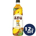 「セット販売」【シージェイジャパン】 美酢 (ミチョ) パイナップル 900mL×12本セット 【フード・飲料】