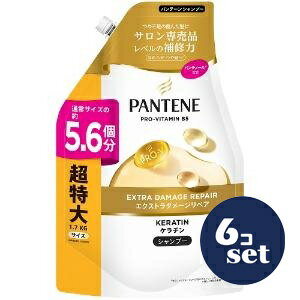 「セット販売」「P&Gジャパン」パンテーン　エクストラダメージケア　シャンプー　つめかえ超特大　1700ml　6個セット