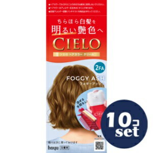 「セット販売」「ホーユー」シエロヘアカラーEXクリーム　2FA　フォギーアッシュ　10個セット