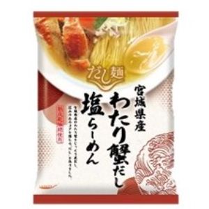 薬のファインズファルマ楽天市場店 【あす楽対応】「国分」 tabete だし麺 宮城県産わたり蟹だし塩らーめん 104g