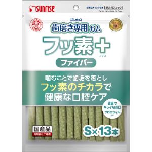 「マルカン」　ゴン太の歯磨き専用ガムフッ素プラス　ファイバー　Sサイズ　クロロフィル入り　13本