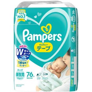 「P＆Gジャパン」　パンパース　さらさらケア　テープ　スーパ?ジャンボ　新生児　76枚