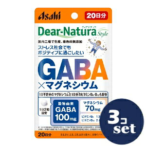 「セット販売」「アサヒグループ食品」ディアナチュラスタイル　GABA×マグネシウム 20日分　40粒　3個セット