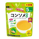 「使用方法」本品約2.3gに対し、お湯30mlを加えて溶かします。「成分」チキンブイヨン（国内製造）、デキストリン、食塩、たまねぎエキス、にんじんエキス／ピロリン酸鉄「使用上の注意」●本品は鉄を含みます。記載の1回量を目安に、食べすぎにご注意ください。●お湯の取り扱いにご注意ください。●ご使用の際は清潔で乾燥した計量スプーン等を使用してください。●本品は、粉末乾燥食品です。粉末乾燥食品は、乾燥状態を保つことで、保存料を使用していなくても常温で長期間保存することができます。開封後は吸湿しやすいので、チャックをしっかりと閉めて保管し、なるべく早めにお使いください。●食べ残しや作りおきはあげないでください。●月齢は目安です。あせらずに段階的にすすめましょう。●離乳のすすめ方については、専門家にご相談ください。「問い合わせ先」アサヒグループ食品株式会社「TEL」0120-88928310:00〜16:00（土・日・祝日を除く）「製造販売元」アサヒグループ食品株式会社「住所」東京都墨田区吾妻橋1-23-1「原産国」日本「商品区分」フード・飲料 「文責者名」 株式会社ファインズファルマ 舌古　陽介(登録販売者) 「連絡先」 電話：0120-018-705 受付時間：月〜金　9：00〜18：24 (祝祭日は除く) ※パッケージデザイン等、予告なく変更されることがあります。ご了承ください。