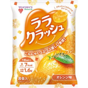 「マンナンライフ」　ララクラッシュ　オレンジ味　24g×8個