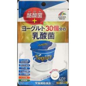 「ユニマットリケン」　ヨーグルト30個分乳酸菌＋酪酸菌　200mg×40粒