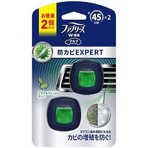 「P＆Gジャパン 」　ファブリーズ　イージークリップ　防カビエキスパート　アクア＆フレッシュミント　2.2ml×2個