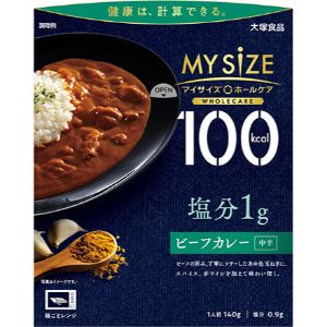 「大塚食品」　100kcalマイサイズホールケア塩分1gビーフカレー中辛　140gのサムネイル
