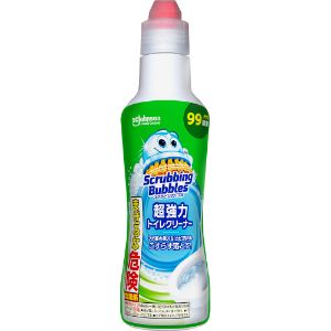 超カンタン！こすらず汚れを落とす 粘度が高いジェルタイプなので、成分がとどまって汚れに密着 汚れを強力に分解するから、ブラシ不要でこすらず落とす 便器のフチ裏にも届きやすいノズル 色付きの便器にも使用可能 ■用途 トイレ便器内の掃除 ■使用方法 液を便器の内側・ふちの裏側にかけ、2〜3分放置後にこすらずに水で流します。 ■成分 水：溶剤、次亜塩素酸塩：酸化剤、水酸化ナトリウム：アルカリ剤、アルキルアミンオキシド：界面活性剤、けい酸塩：防錆剤、純石けん分（脂肪酸ナトリウム）：界面活性剤、安定化剤：安定化剤 液性：アルカリ性 ■使用上の注意 ・ステンレス以外の金属製品(アルミ、銅、ホーロー、真ちゅう等)にかかると変色することがあるので注意する。 ・使用の際は、液が目に入ったり、皮膚についたりしないように注意する。失明したり、皮膚に損傷を及ぼす可能性がある。 ・必ず単独で使用する。酸性タイプの製品、食酢、アルコール、アンモニア等と混ざると有害なガスが発生して危険。 ・体調がすぐれない時は使用しない。 ・容器を強く持ってキャップを開けると液が飛び出すおそれがあるので注意する。 ・温水洗浄ノズル、温風出口、スイッチに使用しない。 ・動物性のハケ、ブラシは使わない。 ・液が便座についた時は必ずすぐに水拭きする。 ・用途以外に使用しない。 ・ゴム手袋を着用し、作業後は必ず手を洗う。 ・飛沫が飛ぶことがあるのでブラシやハケ等でこすらない。 ・衣類や敷物、木製品につくと脱色するので注意。 ・他の容器に移して使用しない。 ・使用後はキャップをしっかりと閉め、直射日光を避け、冷暗所に立てて保管する。高い所に置かない。 ・子供やペットが触れる所に置かない。 【原産国】 　日本 【問い合わせ先】 会社名：ジョンソン株式会社「お客さま相談窓口」 電話：045-640-2111 受付時間：9:00〜17:00 (土、日、祝日を除く) 【製造販売元】 会社名：ジョンソン株式会社 住所：神奈川県横浜市西区みなとみらい4-4-5 【商品区分】 「日用品」 【文責者名】 株式会社ファインズファルマ 舌古　陽介(登録販売者) 【連絡先】 電話：052-893-8701 受付時間：月〜土　9：00〜18：00 (祝祭日は除く) ※パッケージデザイン等、予告なく変更されることがあります。ご了承ください。