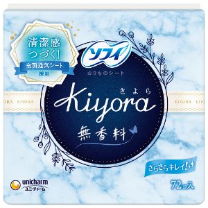 【ユニ・チャーム】 ソフィ Kiyora 無香料 72枚入 【衛生用品】