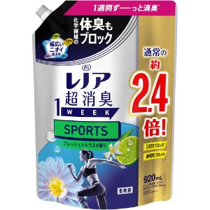 「P Gジャパン」 レノア超消臭1week SPORTSフレッシュシトラスの香り つめかえ用特大サイズ 920ML