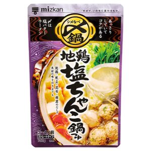 「ミツカン」　ミツカン　〆まで美味しい　地鶏塩ちゃんこ鍋つゆ　ストレート　750g×12本セット