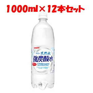 【あす楽対応】「日本サンガリア」 伊賀の天然水強炭酸水 1L PET ケース 1000ml×12本