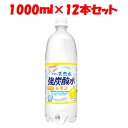 【あす楽対応】 日本サンガリア 伊賀の天然水強炭酸水レモン 1L PET ケース 1000ml 12本