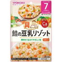 「アサヒグループ食品」　具たっぷりグーグーキッチン　鮭の豆乳リゾット　80g