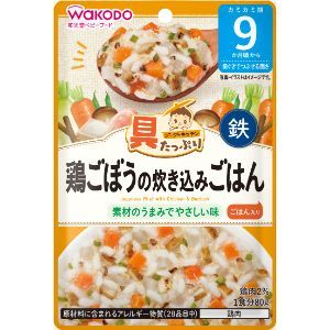 「アサヒグループ食品」　具たっぷりグーグーキッチン　鶏ごぼうの炊き込みごはん　80g