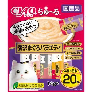 Rakuten - 「いなばペットフード」　CIAOちゅーる贅沢まぐろバラエティ　14g×20本