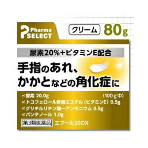 【効能・効果】 手指のあれ、ひじ・ひざ・かかと・くるぶしの角化症、老人の乾皮症、さめ肌 ■使用方法 【用法・容量】 1日数回、適量を患部に塗擦してください。 ＜用法及び用量に関連する注意＞ （1）用法・用量を守ってください。 （2）小児（15歳未満）には使用させないでください。 （3）目に入らないように注意してください。万一、目に入った場合には、すぐに水又はぬるま湯で洗ってください。なお、症状が重い場合には眼科医の診療を受けてください。 （4）外用にのみ使用してください。 （5）化粧品ではないので、基礎化粧等の目的で顔面には使用しないでください。 ■成分 【成分】 （100g中） 尿素…20.0g、トコフェロール酢酸エステル（ビタミンE）…0.5g、グリチルリチン酸-アンモニウム…0.5g、パンテノール…1.0g 添加物として、ミリスチン酸イソプロピル、ステアリン酸、ステアリルアルコール、モノステアリン酸ソルビタン、ポリソルベート60、ジメチルポリシロキサン、ジプロピレングリコール、D-ソルビトール、パラベン、エデト酸Na、グリシン、BHT、カルボキシビニルポリマー、ジイソプロパノールアミン、乳酸を含有します。 ■使用上の注意 【使用上の注意】 ＜してはいけないこと＞ (守らないと現在の症状が悪化したり、副作用が起こりやすくなります） 次の部位には使用しないでください。 （1）顔面、目の周囲、粘膜（例えば口腔、鼻腔、膣等）等。 （2）引っかき傷等の傷口、亀裂（ひび割れ）部位。 （3）かさぶたの様に皮膚がはがれているところ。 （4）炎症部位（ただれ・赤く腫れているところ）。 ＜相談すること＞ 1．次の人は使用前に医師、薬剤師又は登録販売者に相談してください。 （1）医師の治療を受けている人。 （2）薬などによりアレルギー症状を起こしたことがある人。 2．使用後、次の症状があらわれた場合は副作用の可能性があるので、直ちに使用を中止し、この箱を持って医師、薬剤師又は登録販売者に相談してください。 関係部位：症状 皮膚：発疹・発赤、はれ、かゆみ、かぶれ、刺激感（痛み、熱感、ぴりぴり感）、かさぶたの様に皮膚がはがれる状態 3．2週間位使用しても症状がよくならない場合は使用を中止し、この箱を持って医師、薬剤師又は登録販売者に相談してください。 【保管及び取扱上の注意】 （1）本剤のついた手で、目などの粘膜に触れないでください。 （2）直射日光の当たらない涼しい所に密栓して保管してください。 （3）小児の手の届かない所に保管してください。 （4）他の容器に入れ替えないでください。（誤用の原因になったり品質が変わります。） （5）使用期限を過ぎた製品は使用しないでください。なお、使用期限内であっても、開封後はなるべく早く使用してください。 【原産国】 日本 【問い合わせ先】 会社名：万協製薬株式会社 電話：0598-30-5376 受付時間：10:00～17:00 (土、日、祝日を除く) 【製造販売元】 会社名：万協製薬株式会社 住所：三重県多気郡多気町五桂1169-142 【商品区分】 「第3類医薬品」 【文責者名】 株式会社ファインズファルマ 舌古　陽介(登録販売者) 【連絡先】 電話：0120-018-705 受付時間：月～金　9：00～18：00 (祝祭日は除く) ※パッケージデザイン等、予告なく変更されることがあります。ご了承ください。