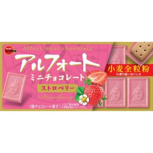 「セット販売」「ブルボン」　アルフォートミニチョコレートストロベリー　12個×10個セット