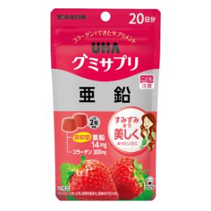 「UHA味覚糖」　UHAグミサプリ　亜鉛　20日分　40粒