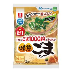 「理研ビタミン」　わかめスープ焙煎ごまスープ　　3袋×10個セット