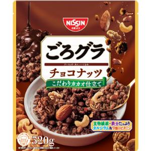 「使用方法」作り方（1人前） ＜準備するもの＞ 　●本品40g 　●牛乳200ml ・そのままでも、牛乳などをかけてもおいしくお召し上がりいただけます。 「成分」オーツ麦フレーク（オーストラリア製造又はイギリス製造又はその他）、小麦シリアルパフ(大豆を含む)、砂糖、ライ麦シリアルパフ（コーングリッツ、ライ麦粉、小麦粉、その他）、植物油脂、アーモンド、水溶性食物繊維、カシューナッツ、ココアパウダー、くるみ、カカオマス、デキストリン、乳糖／炭酸カルシウム、香料、ビタミンC、乳化剤、酸化防止剤(ビタミンE、ビタミンC)、ピロリン酸鉄、ナイアシン、カゼインNa、パントテン酸カルシウム、ビタミンB6、ビタミンB1、ビタミンB2、葉酸、ビタミンD、ビタミンB12「使用上の注意」直射日光・高温多湿をおさけください。 「問い合わせ先」日清シスコ株式会社「TEL」0120-937-023祝日を除く月曜〜金曜の午前9時〜午後5時「製造販売元」日清シスコ株式会社「住所」〒110-0015　東京都台東区東上野4-24-11 NBF上野ビル11階「原産国」日本「商品区分」フード・飲料 「文責者名」 株式会社ファインズファルマ 舌古　陽介(登録販売者) 「連絡先」 電話：0120-018-705 受付時間：月〜金　9：00〜18：00 (祝祭日は除く) ※パッケージデザイン等、予告なく変更されることがあります。ご了承ください。