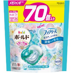 「P&G ジャパン」　ボールドジェルボール4D爽やかフレッシュフラワーサボンの香り　つめかえメガジャンボサイズ　70個