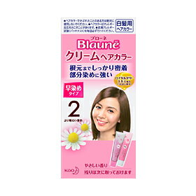 【あす楽対応】【花王】 ブローネ クリームヘアカラー 2 より明るい栗色 (医薬部外品) 【日用品】